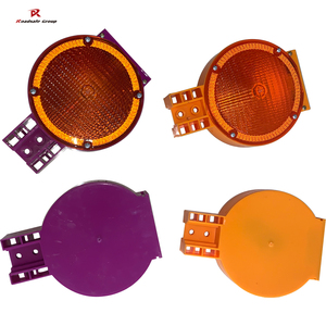Luz de advertencia de llamarada LED recargable <span class=keywords><strong>solar</strong></span> Señal de barricada impermeable para Seguridad vial Color LED amarillo para exteriores - Product Image 2