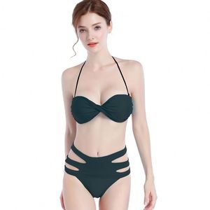 2020 a granel al por mayor de encargo de hombro de cintura alta de baño ropa de <span class=keywords><strong>playa</strong></span> de las mujeres Sexy Bikini fabricante - Product Image 1