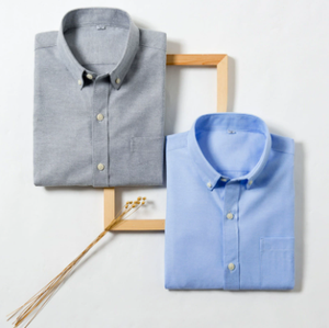 Nuova <span class=keywords><strong>Camicia</strong></span> da Uomo in Cotone Oxford Bianco con Logo Personalizzato, Manica Lunga - Product Image 3