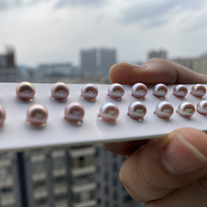 China Fabriek Groothandel Cultuur Perfecte Losse Parels Wit 2-12Mm Ronde Half Gat Verse Water Natuurlijke Parel Fabrikant
