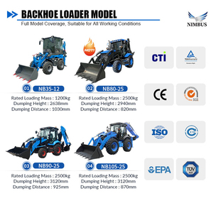 NIMBUS Multi Functional Four Wheel Drive Backhoe <strong>Loader</strong> 6-in-1 Multi-purpose Bucket <strong>Low</strong> Energy Consumption Backhoe <strong>Loader</strong> - Product Image 6