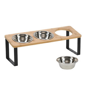 Yüksek kaliteli orijinal katı anti-kusma yükseltilmiş besleme dağıtıcı paslanmaz çelik Pet kedi kase Pet kediler köpekler besleyici tutucu - Product Image 5