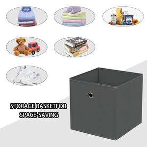 Boîtes de rangement pliables, cubes de rangement en tissu de 11 pouces, boîtes en tissu avec poignées pour l'organisation de la maison - Product Image 3