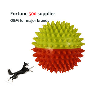 Pet <b>Ball</b> Toys Manufacturers Interactive Movement Toy for <b>Dog</b> 2.7 3.7in Squeak Spike <b>Ball</b> Eco-friendly <b>Balls</b> Outdoor Home Custom - Product Image 1