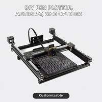 Máquina robotizada de dibujo con riel guía antirrobo y marco LY desmontable DIY, plotter XY para grabado láser CO2 en piedra/madera/MDF/goma