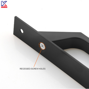 עיצוב מודרני סגסוגת אלומיניום הזזה דלת האסם ידית ללא צורך לנבוץ פתוח לסדנה חלונות משרד המלון ודלתות - Product Image 5