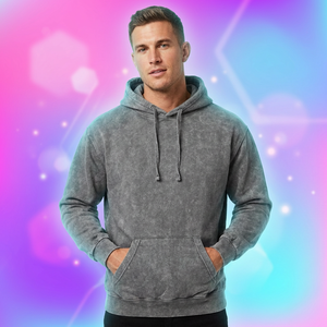 Sudadera con Capucha para Hombre, Color Gris, Estilo Casual, Corte Regular, Tejido de Punto, para Otoño, con Bolsillos - Product Image 1