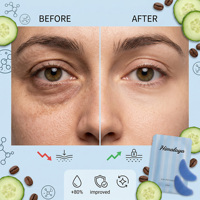 Patchs Hydrogel Contour des Yeux au Concombre, Caféine et Peptides Marque Blanche – Anti-Poches, Raffermissant, Anti-Rides, Hydratant