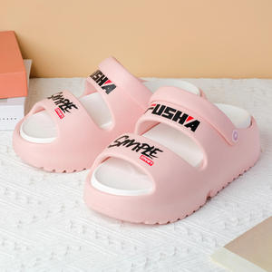 Sandalias de plataforma deportivas simples para mujer, color beige, suela suave de EVA, antideslizantes, para playa, tallas 36, 37, 38, 39, 40 - Product Image 5