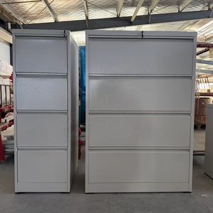 Boîte de rangement A4 suspendue pour bureau, en fer, pour cartes et documents, avec serrure à clé, type tiroir, pour contrats et <span class=keywords><strong>dossiers</strong></span> d'employés, réglable - Product Image 5