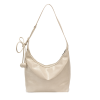 Sac à main hobo vintage de luxe en PU avec fermeture éclair, motif bonbon, bandoulière unique, portable, pour femme, blanc