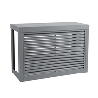 Couverture personnalisée en aluminium pour mini-split de climatisation |   Enceinte décorative carrée pour unité extérieure, anti-corrosion, réduction du bruit
