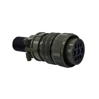 Connecteur circulaire Amphenol 9 broches 46A/23A, prise à angle droit MS3108A-24-11S, prise MS3102A-24-11P, MS5015 MIL-C-5015