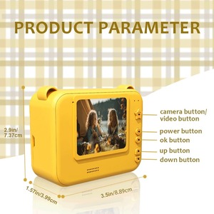 Cámara de impresión térmica <span class=keywords><strong>instant</strong></span>ánea digital multifuncional de 2,0 pulgadas, juegos y música, cámara HD para niños - Product Image 2