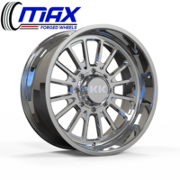 Jantes forgées sur mesure 26x14 28x14 30x14, 26 pouces 8x6.5 8x165.1 pour Dodge Ram 2500 3500, style Super Single, jantes de camion profondément concaves