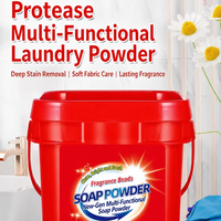 Lessive en poudre 5kg multifonctionnelle avec billes parfumées – Nettoyage en profondeur et détachant pour lavage à la main et en machine
