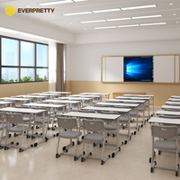 Mobiliario Ergonómico para Aulas Universitarias, Mesas y Sillas Escolares Resistentes con Asientos Dobles