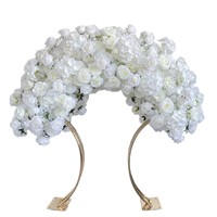 Bunga Sutra Buatan BBGS untuk Pernikahan, Festival Luar Ruangan, Dekorasi Komersial, Hiasan Meja, Mawar, Hydrangea, Garland Kincir Ria