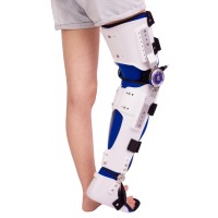 Attelle Orthopédique Réglable Conrida Genou Cheville Pied, Protège-Genou Cuisse Mollet Cheville Articulée pour Marche Libre