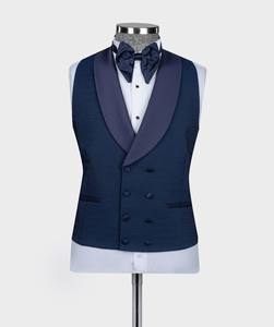 MTM Nouvel Arrivage Costumes pour Hommes Italiens <span class=keywords><strong>Bleu</strong></span> <span class=keywords><strong>Marine</strong></span> pour Mariage Tuxedos de Marié Slim Fit <span class=keywords><strong>Blazer</strong></span> de Fête de Bal 3 Pièces Costume Formel - Product Image 4