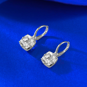 ต่างหูเงินแท้ S925 สำหรับผู้หญิง ขนาด 8 * 8 มม. รุ่น Fat Fang Lao Ochie ดีไซน์เก๋ ทันสมัย เหมาะสำหรับใส่ไปทำงานหรือในงานแต่งงาน - Product Image 2