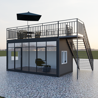 Kit de conteneur de garage modulaire préfabriqué de 20 pieds et 40 pieds, kit de wagon préfabriqué, maisons mobiles préfabriquées