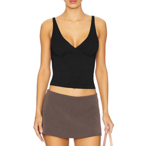 Sexy Deep V Casual Running <strong>Top</strong> Women's Tight Fitting Exposed Navel Outdoor Fitness Yoga Vest - Product Image 5