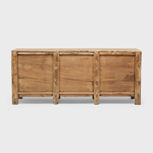 Factory Direct Durable Multifunction Solid Wood <b>Sideboard</b> Cabinet Customizable Finish Modern Design Dining <b>Kitchen</b> Storage - Product Image 4