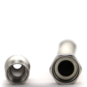 Tuyau ondulé crypté en acier inoxydable résistant aux hautes températures avec raccords ronds pour systèmes thermiques - Product Image 6