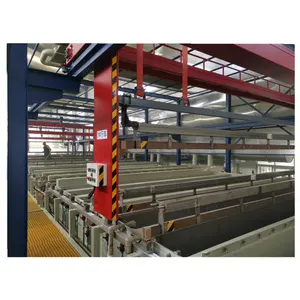 Automatic metal electroplating line sliver rack plating equipment zinc plating plant