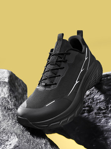 Great For Mountain Outdoor Trips Color <b>Block</b> Mesh Sneakers Lightweight Sport Shoes Flexible Athletic Shoes Men Lace Up Shoes - Product Image 5