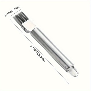 Kitchen Stainless Steel <strong>Onion</strong> <strong>Slicer</strong> Cutter Scallion Shredder Knife Vegetable &amp; Fruit Tools - Product Image 3