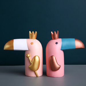 Toucan Living Room <b>Ornament</b> Multi Piece Synthetic Resins Minimalist Decor For Home Gift - Product Image 4