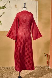 ชุดเอ้อไดผ้าไหมเวียดนามพรีเมียม ลายสัญลักษณ์อายุยืน ค้างคาว - ดีไซน์ฉลองฤดูใบไม้ผลิ พร้อมดีเทลโบว์สุดหรู KAD36 - Product Image 3