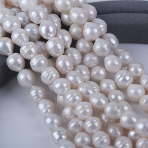 Cadena de Perlas de Arroz de Agua Dulce Natural de Zhuji, 18 cm, 12-13 mm, Perlas Sueltas Cortas para Bisutería, Accesorios de Bricolaje, Venta al por Mayor - Product Image 4