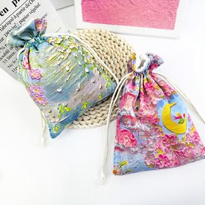 Bolsa de Gasa Colorida con Estrellas y Luna Doradas, Material de Algodón para Empaque de Regalos, Dulces y Joyería - Product Image 6