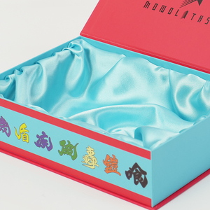 Boîte d'emballage magnétique en carton recyclable rouge avec logo personnalisé, vente en gros, boîte cadeau de luxe de grande taille - Product Image 6