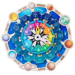 Puzzle Huit Étoiles : Jeu Cognitif d'Apprentissage Précoce pour Enfants sur l'Univers, les Planètes, les Constellations et l'Horloge - Product Image 1