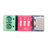 PDSink Dispositif de spoofing PD, Carte de test de charge rapide QC PD, Tension réglable 5~20V, Réglage par interrupteur DIP, Chine