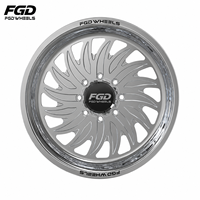 Jantes FGD Aggressive Lip Concave 26x12 26x14 26x16 pour Chevy 2500HD 8x5.5 8x6.5 et Ram GMC Sierra 6x5.5 6x12 22x12