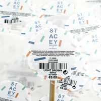 Étiquettes multicouches pliables imperméables 3/4 page, autocollants circulaires en vinyle adhésifs, livret autocollant double face pour bouteilles cosmétiques