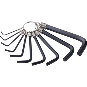 Jeu de clés hexagonales de 10 pièces avec anneau pour outils de réparation de vélos et de meubles - Product Image 1