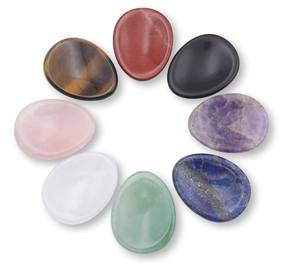 Kwarts Palmsteen Kristal Genezende Edelsteen Zorgen Steen Feng Shui Gravure Cn; Gua Gesneden Originele Kleur 5 Dagen Diverse Ovale Roos - Product Image 5