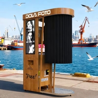 Cabina de Fotos con Impresora Integrada, Máquina Expendedora, Proveedor de Alta Tecnología Remota, Software de Autoservicio