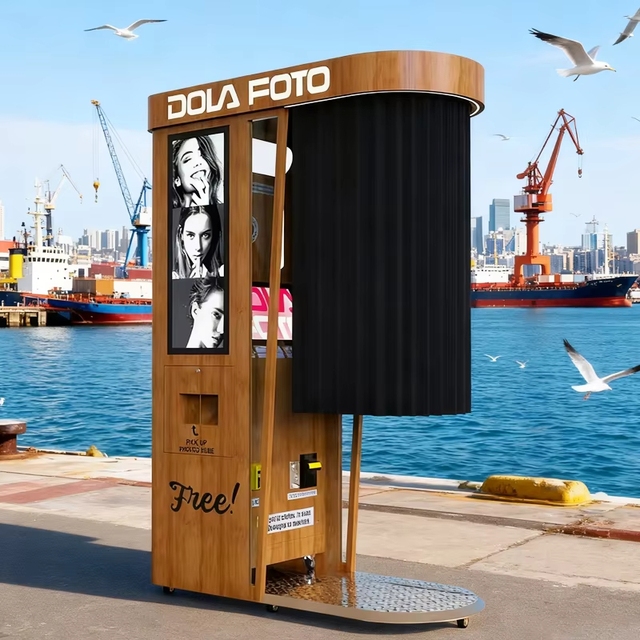 Photo Booth Kiosk All-in-one Printer Vending Machine Remote High Technology Supplier Self Service Software