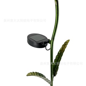 Solar Metal Flower Garden Light <b>Led</b> Glass <b>Ball</b> Outdoor Decor Water Resistant Portable - Product Image 4