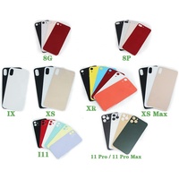 Pour iPhone 8g 8 Plus X Xs Max XR 11 12 13 14 15 16 Pro Max, vitre arrière avec grand trou, version CE Europe, coque de protection de la batterie arrière