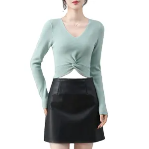 M.L.D.A 2023 High Quality Spring Short SweaterCropped Women Sweater Sweaters For Women Stylish