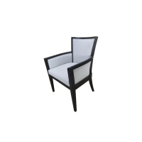 Fauteuil de salle à manger rembourré à cadre en bois pour hôtel, restaurant, café, villa, appartement haut de gamme – Confort et style