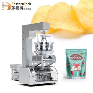 Automatische Doypack Premade Rits Zak Chips Biscuit Snack Verpakking Snack Voedsel Zakje Vullen Verzegelen Verpakkingsmachine